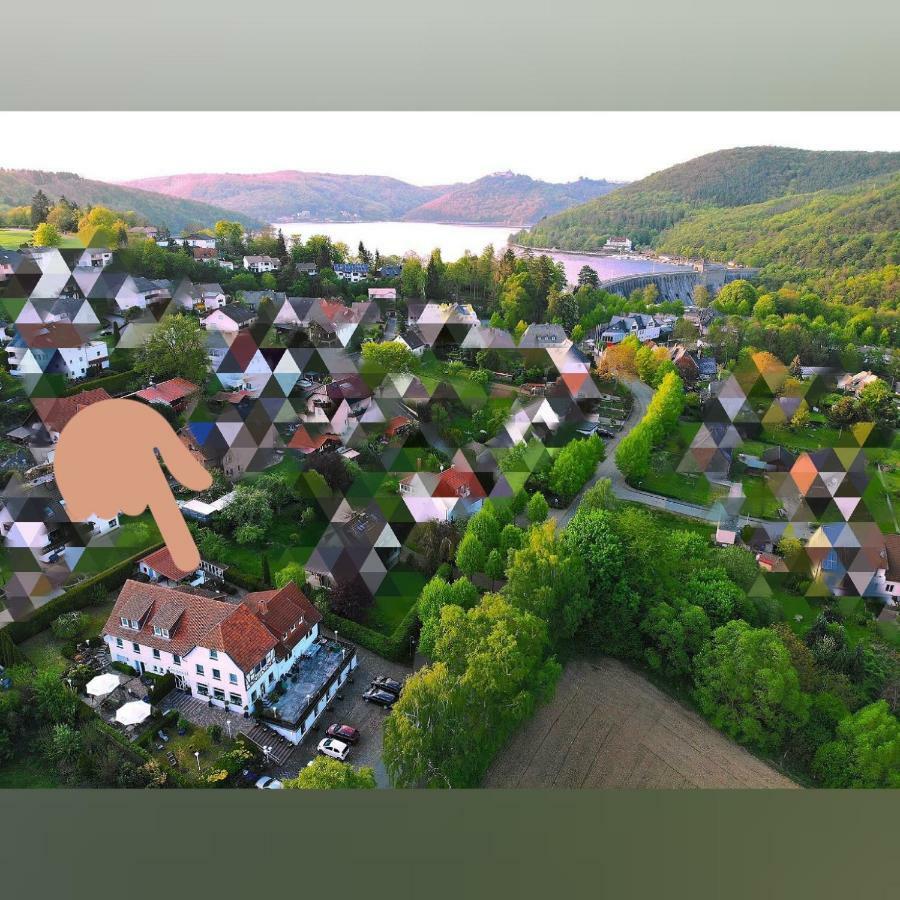 Hotel Pension Haus Talblick Edersee Hemfurth-Edersee ภายนอก รูปภาพ